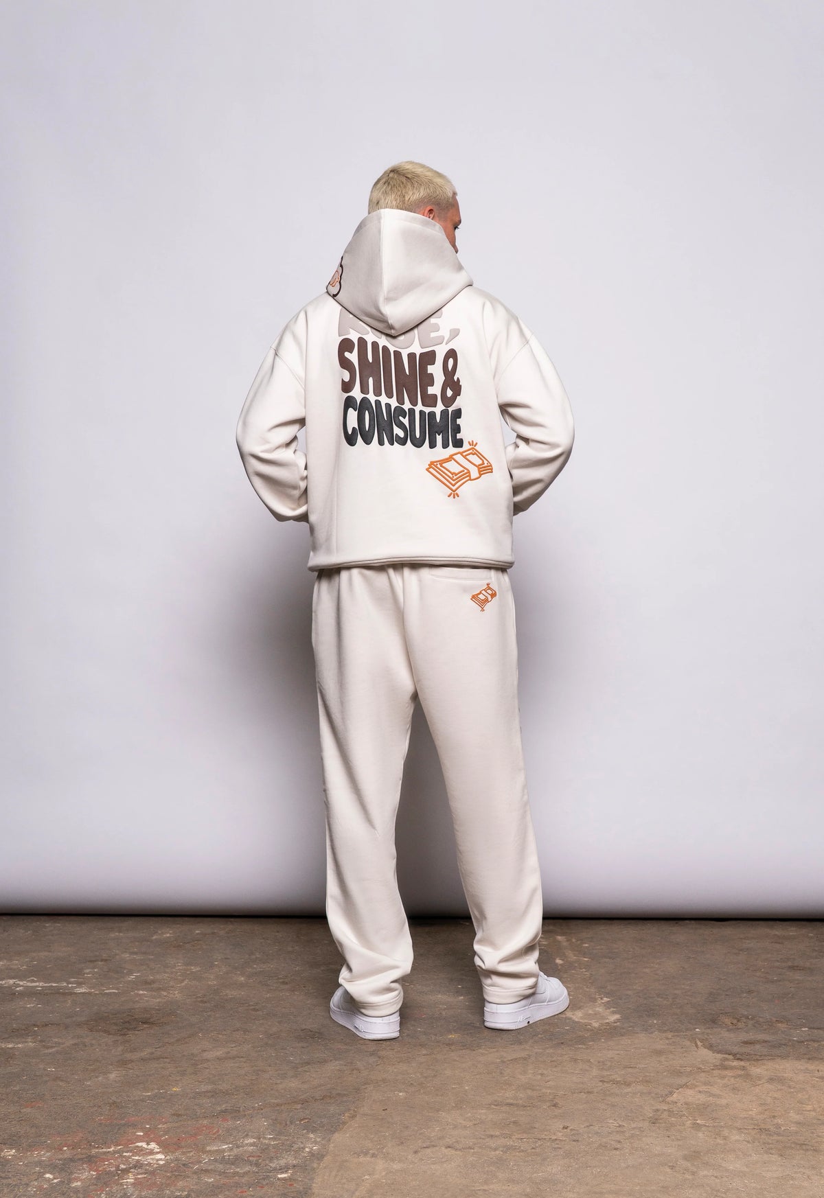 Fresh Couture Rise Hoodie - Ecru