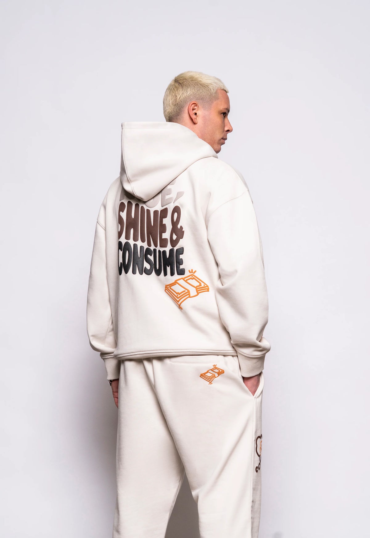 Fresh Couture Rise Hoodie - Ecru