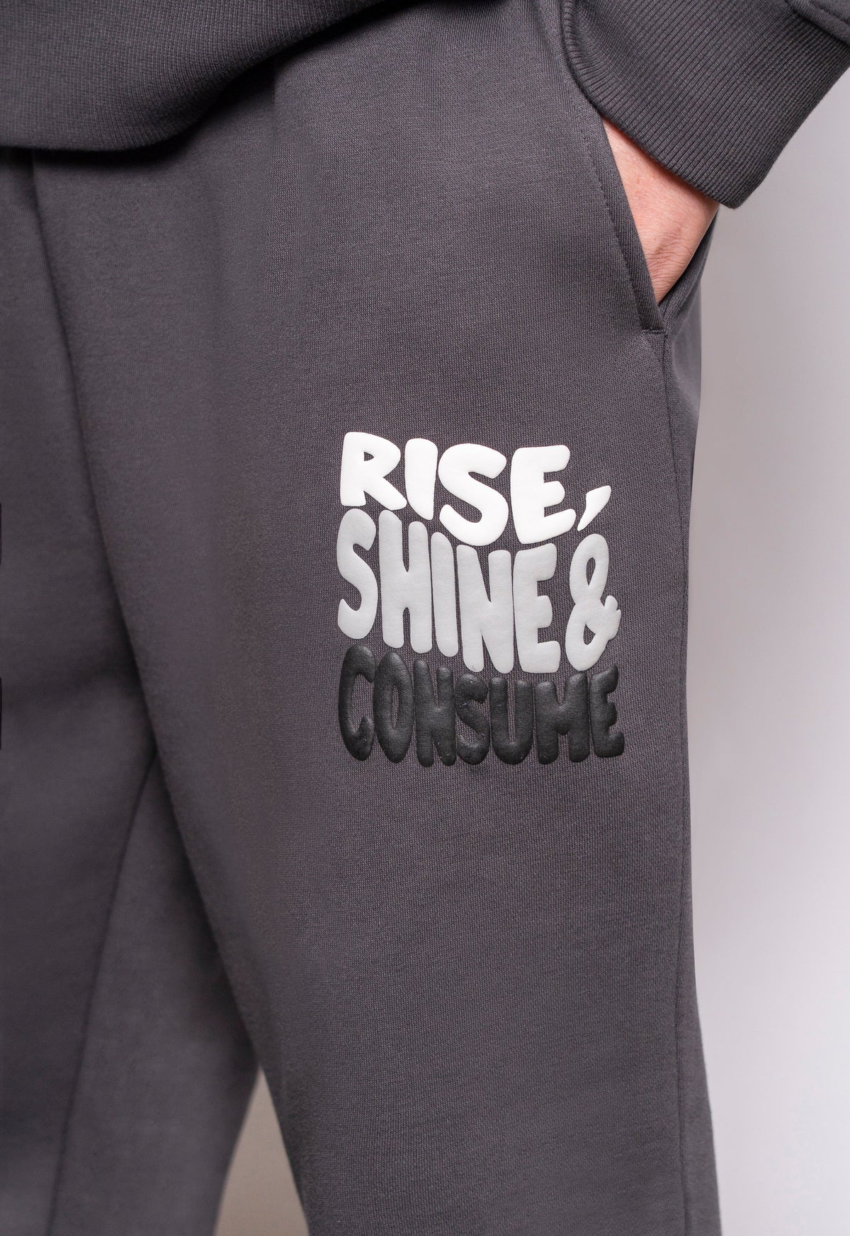 Fresh Couture Rise Jogger - Charcoal Grey