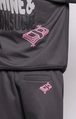 Fresh Couture Rise Jogger - Charcoal Grey