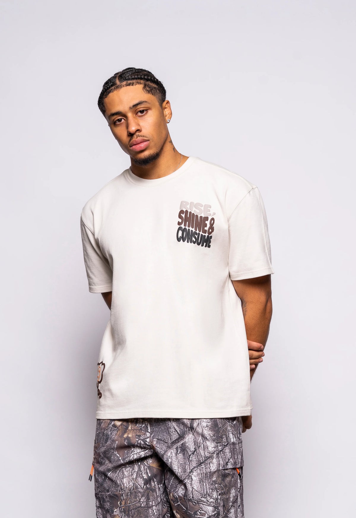 Fresh Couture Rise T-Shirt - Ecru