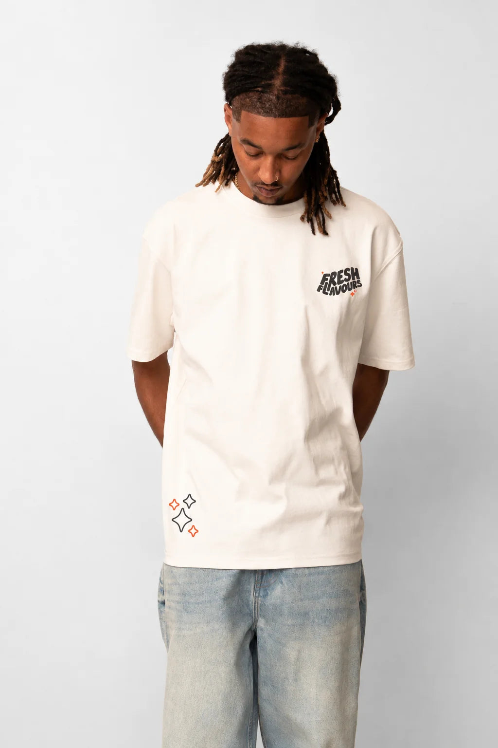 Fresh Flavours Deli Club T-Shirt - Ecru