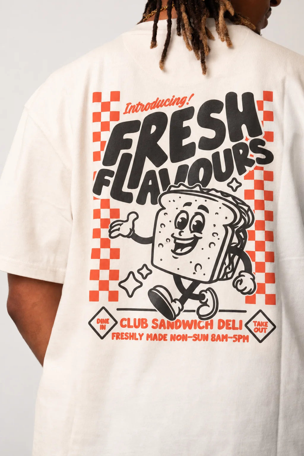 Fresh Flavours Deli Club T-Shirt - Ecru