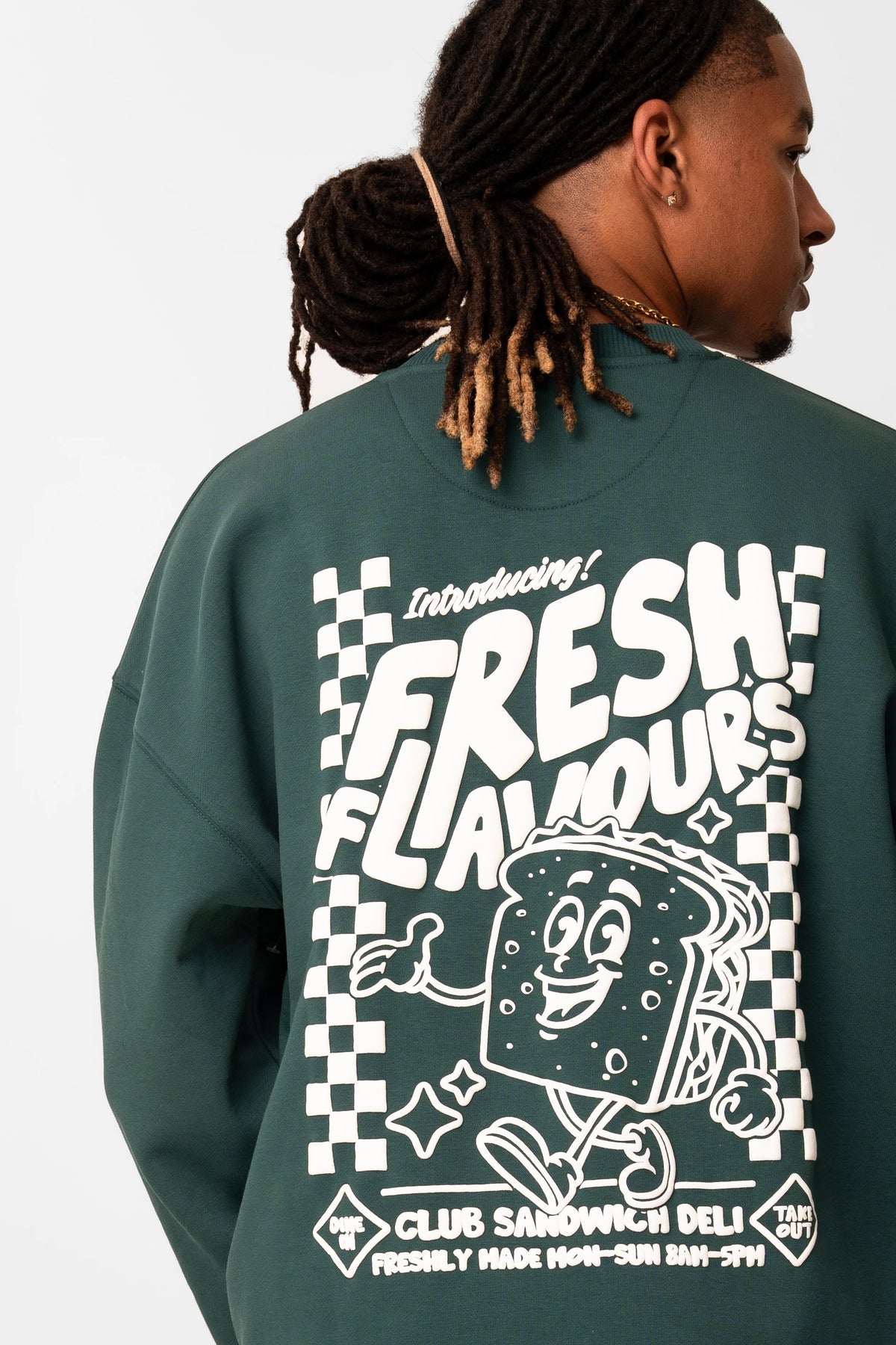 Fresh Flavours Deli Sweatshirt - Eden Green