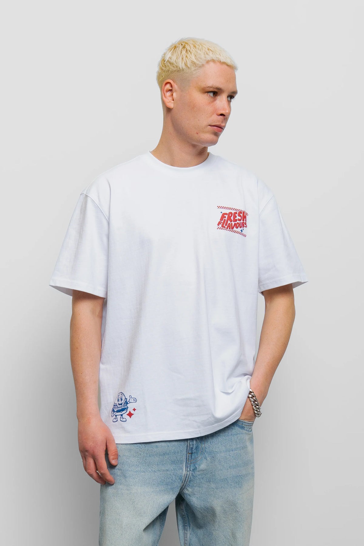 Fresh Couture Fresh Flavours Diner T-Shirt - White