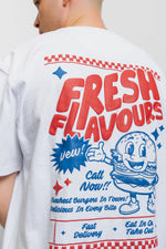 Fresh Couture Fresh Flavours Diner T-Shirt - White