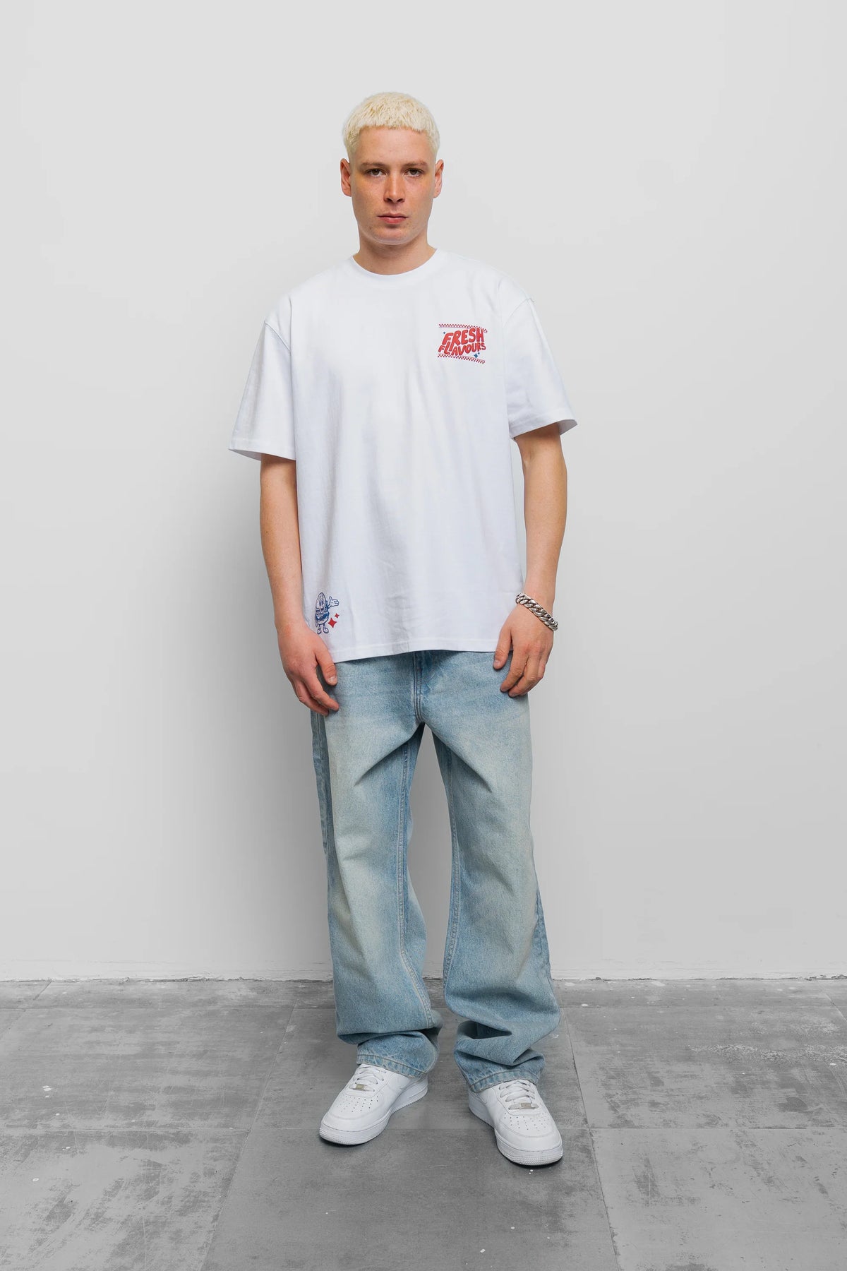 Fresh Couture Fresh Flavours Diner T-Shirt - White
