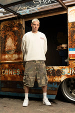 Fresh Couture Fresh Flavours Distressed Cargo Shorts - Camo