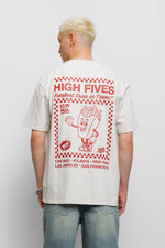 Fresh Flavours High Fives Oversized T-Shirt - Ecru