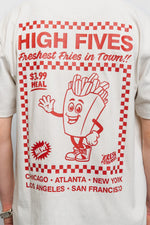 Fresh Flavours High Fives Oversized T-Shirt - Ecru