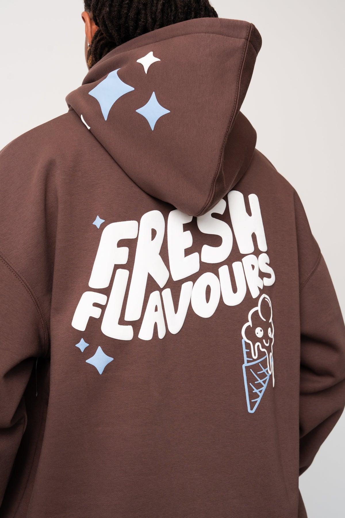 Fresh Flavours Logo Hoodie - Brown