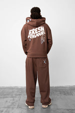 Fresh Flavours Logo Hoodie - Brown