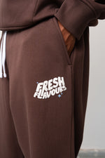Fresh Flavours Logo Joggers - Brown