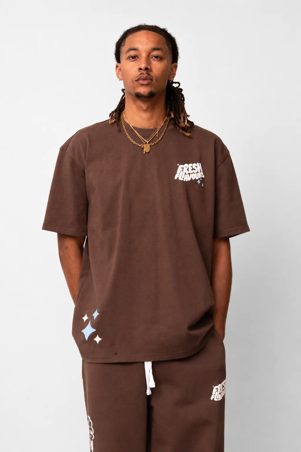 Fresh Flavours Logo T-Shirt - Brown