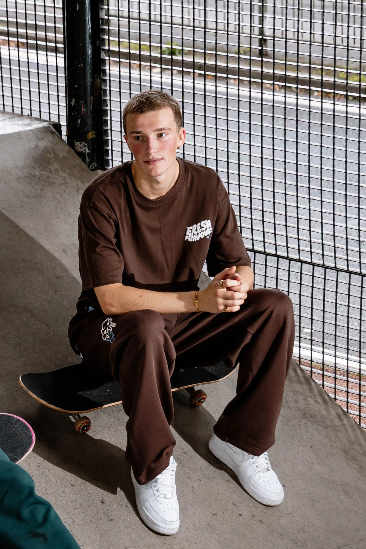 Fresh Flavours Logo T-Shirt - Brown