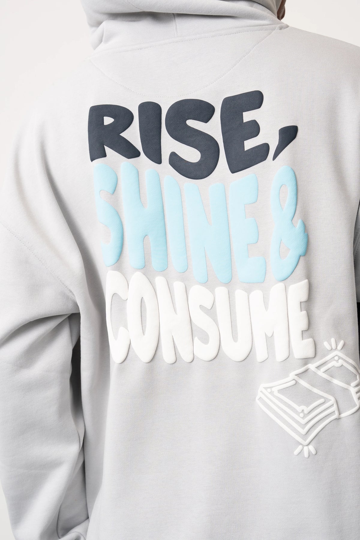 Fresh Flavours Rise Hoodie - Light Grey