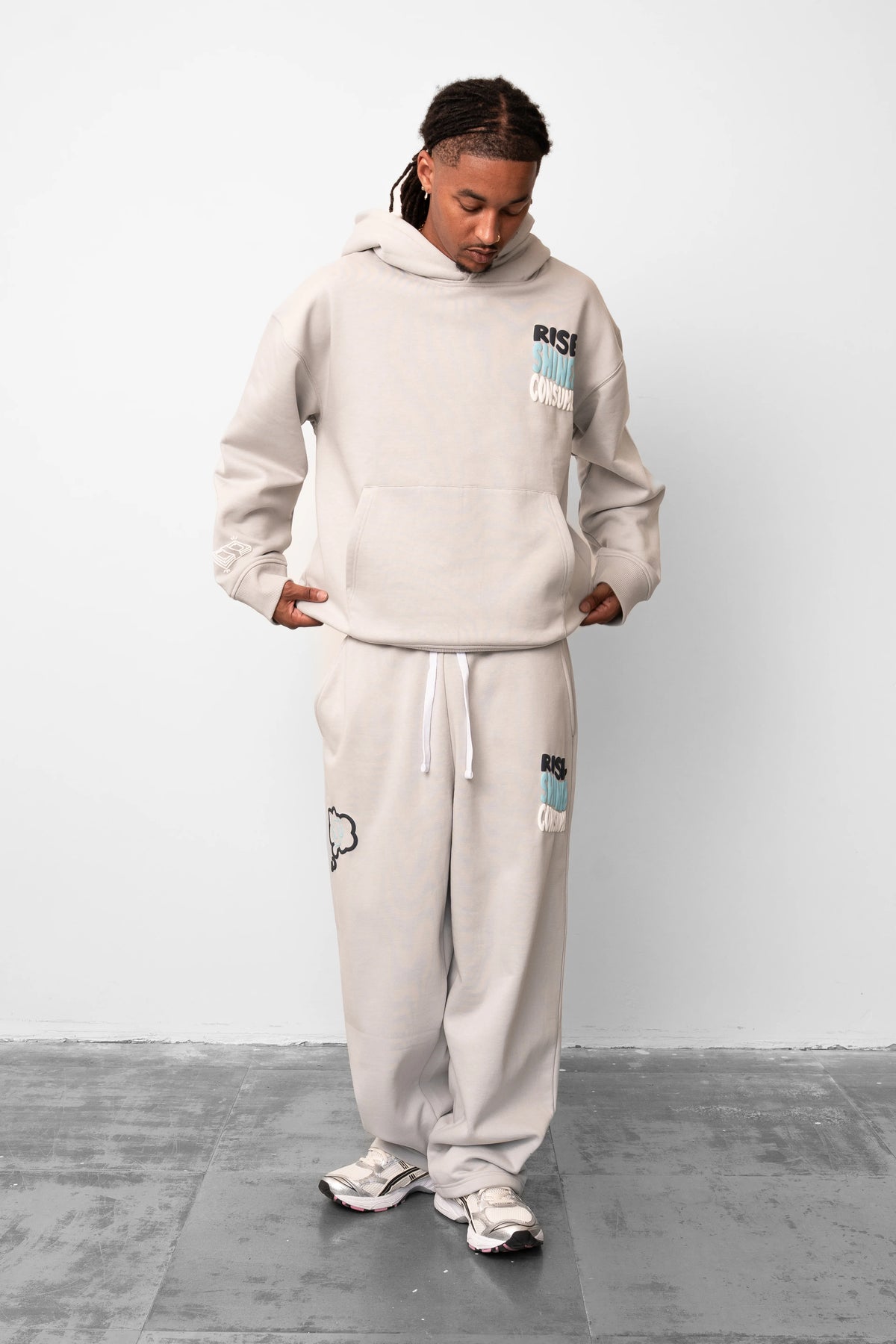 Fresh Flavours Rise Joggers - Light Grey