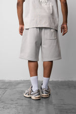 Fresh Flavours Rise, Shine & Consume Sweat Shorts - Lt Grey/Blue