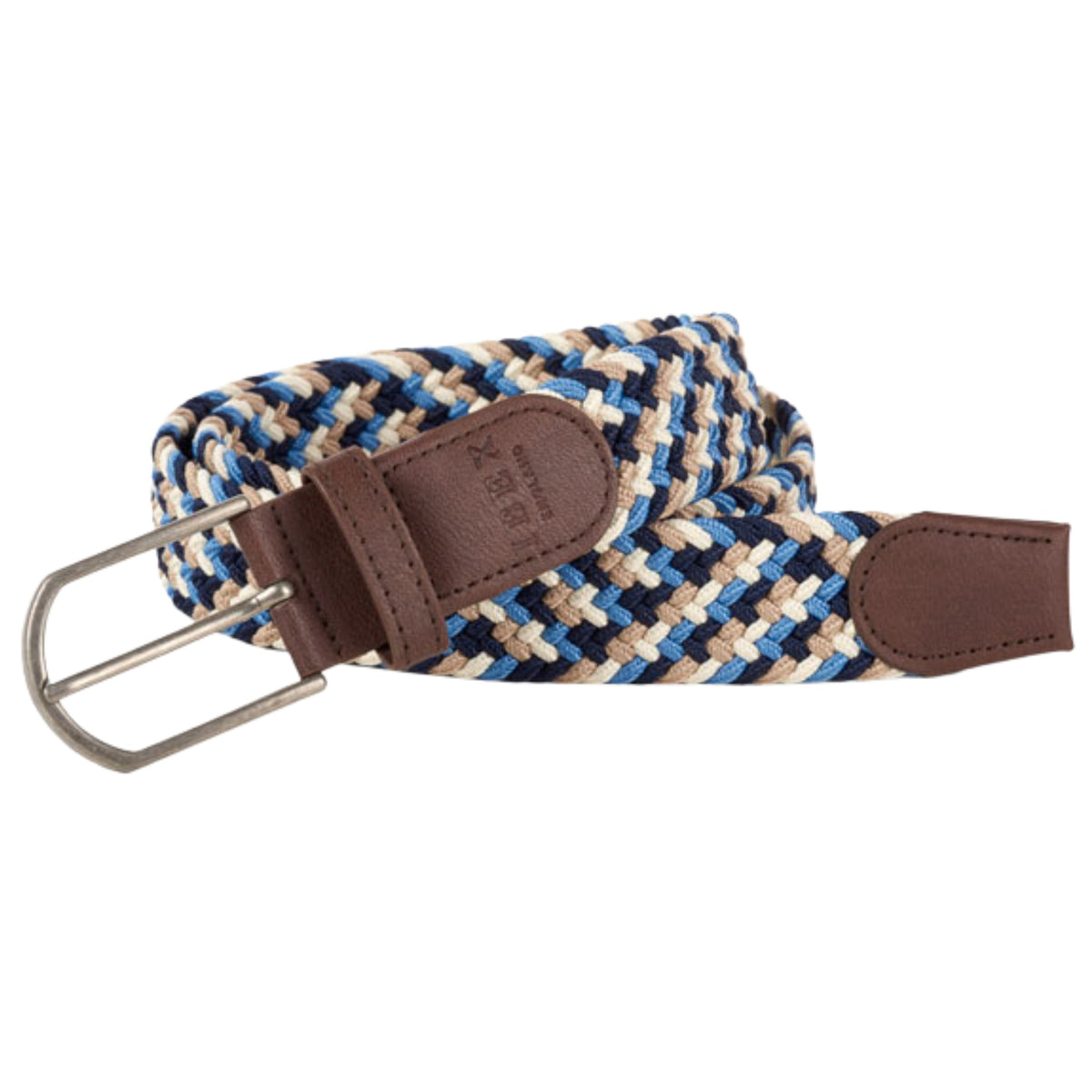 IBEX Repreve Eco Friendly Stretch Belt 9214 Beige White Blue Navy