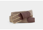 IBEX Repreve Eco Friendly Stretch Belt 9602 - Brown/ White