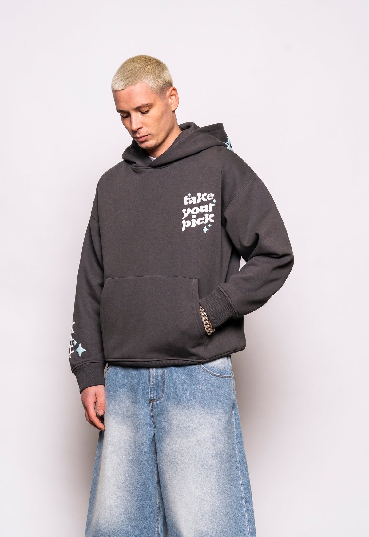 Fresh Couture Take Your Pick Hoodie - Charcoal Grey