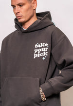 Fresh Couture Take Your Pick Hoodie - Charcoal Grey