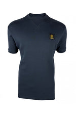 Trojan Heavy Interlock Badged Tee - Navy Blue