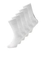 Jack & Jones Basic Tennis Socks 5 Pack - White/White