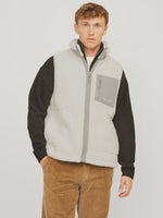 Jack & Jones Vesterbro Teddy Gilet - Cloud Dancer