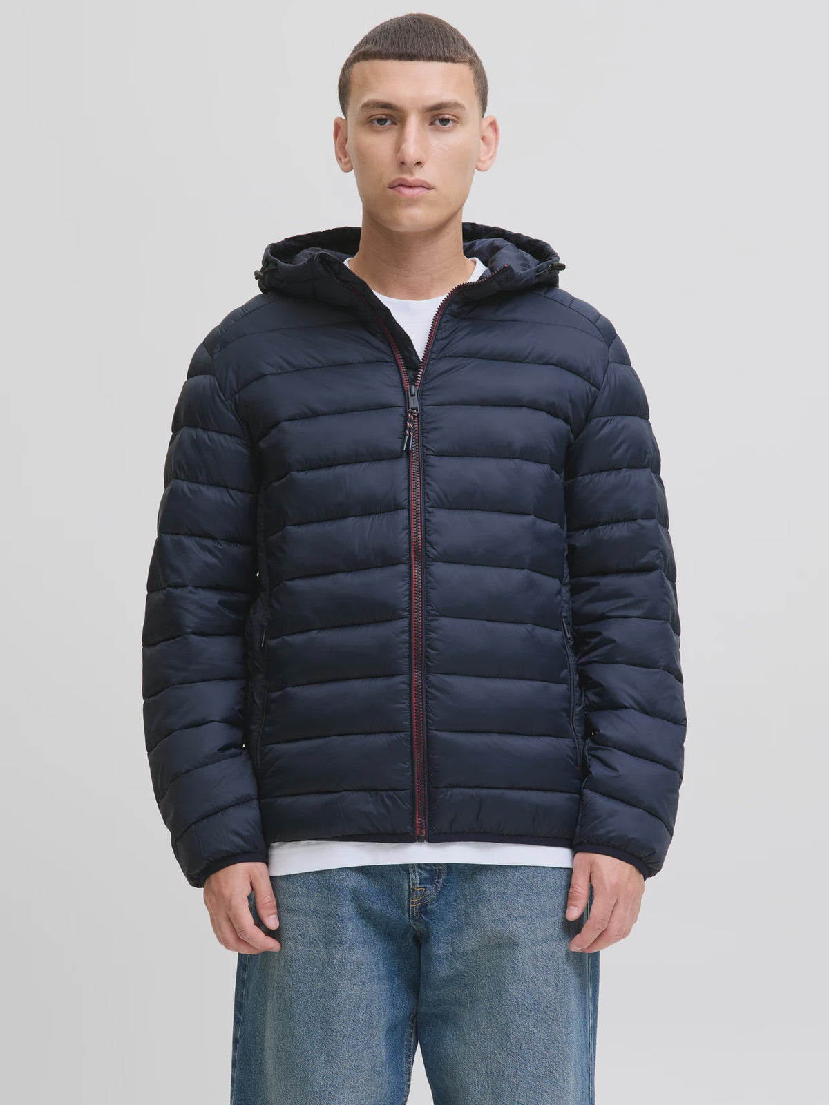 Jack & Jones World Puffer Jacket - Sky Captain Blue
