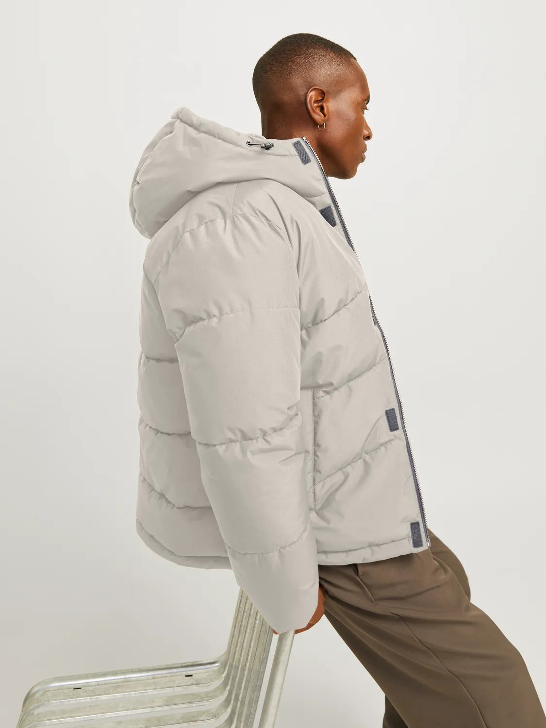 Jack & Jones World Puffer Jacket - Moonbeam