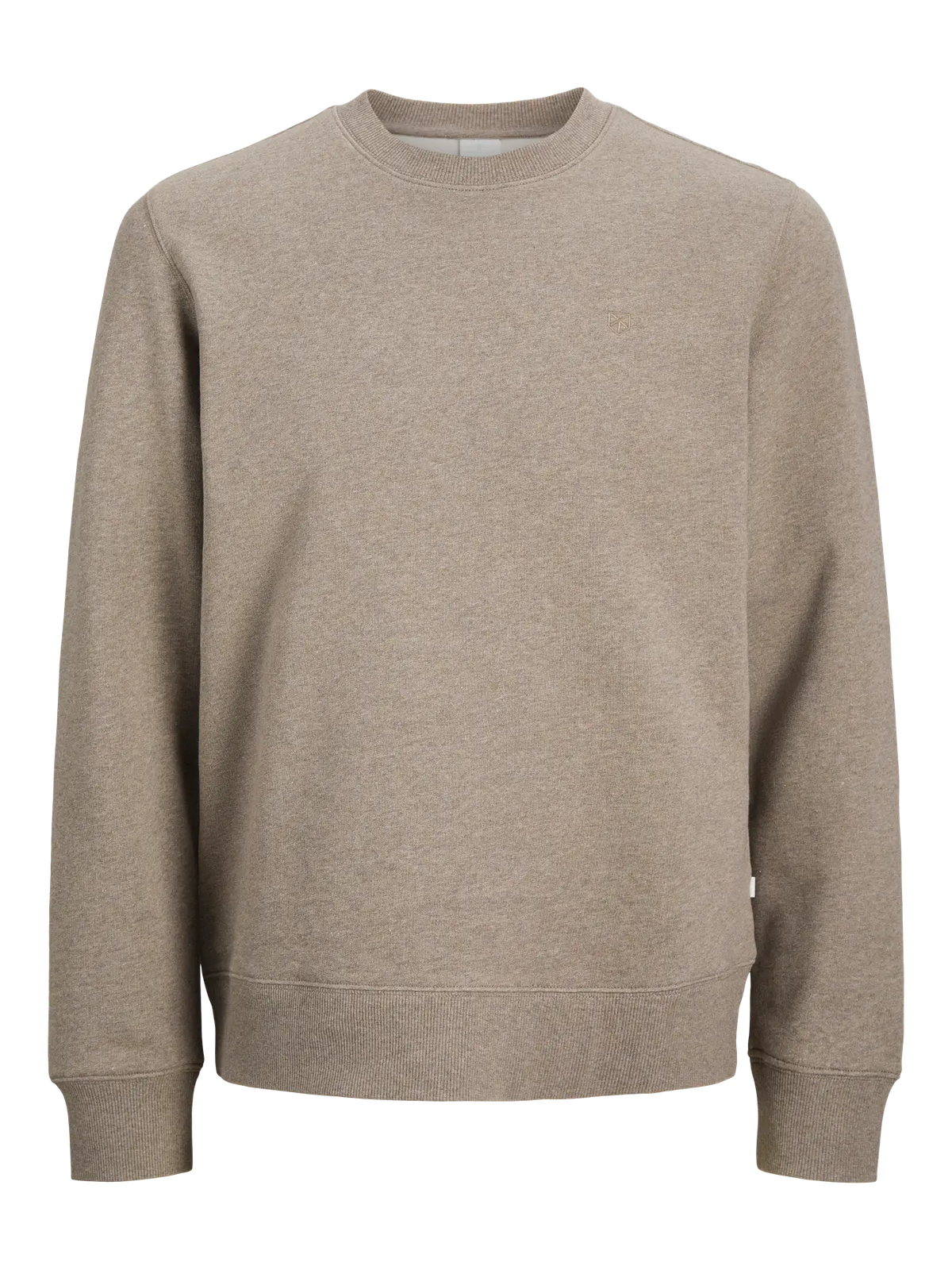 Jack & Jones Clogan Crew Neck Sweatshirt - Brindle Melange