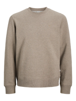 Jack & Jones Clogan Crew Neck Sweatshirt - Brindle Melange