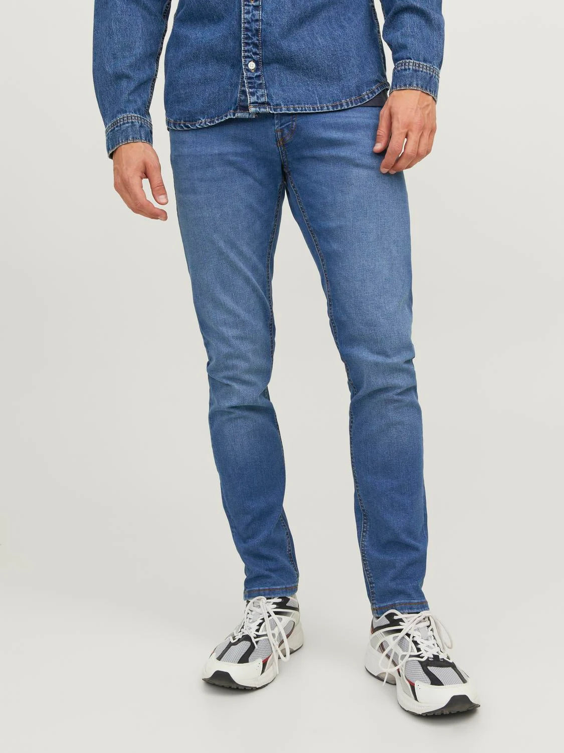 Jack & Jones Glenn Original 223 Slim Fit Jeans - Mid Blue