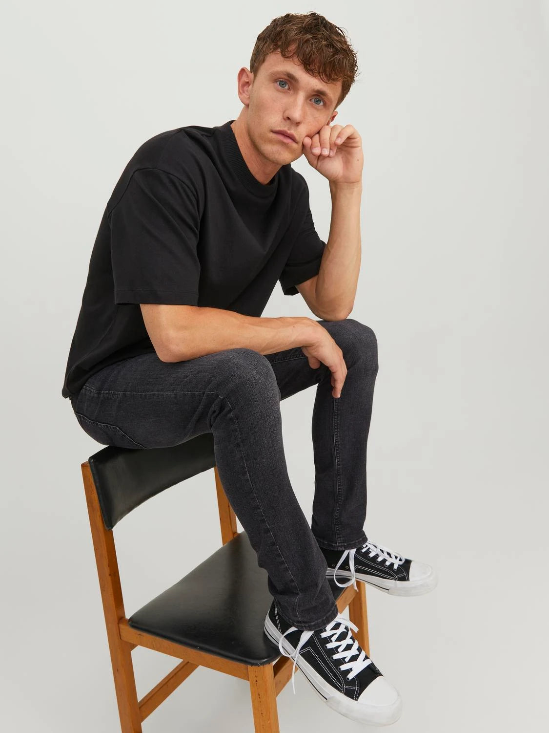 Jack & Jones Glenn Original 270 Slim Fit Jeans - Washed Black