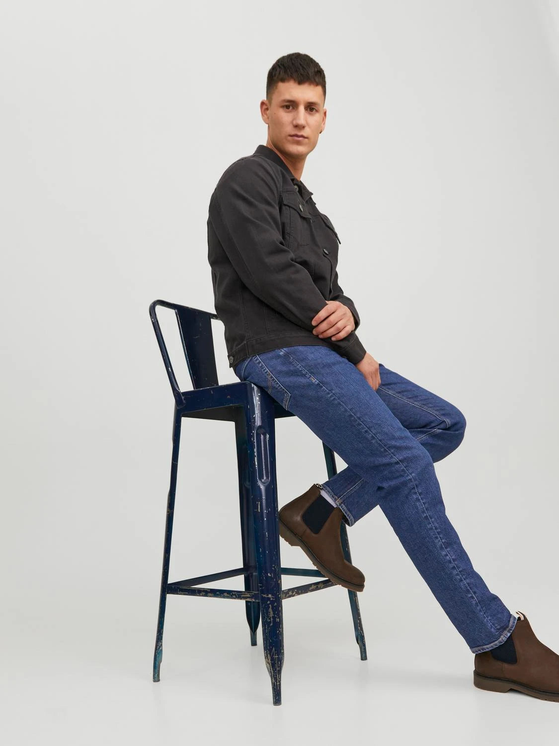 Jack & Jones Mike Original 386 Comfort Fit Jeans - Blue