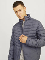 Jack & Jones State Packable Puffer Jacket - Asphalt Grey