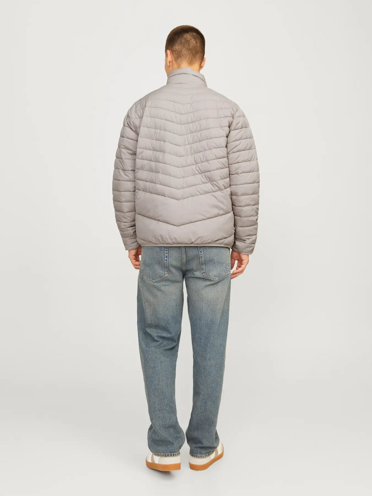 Jack & Jones State Packable Puffer Jacket - Atmosphere Grey