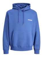 Jack & Jones Union Print Hoodie - Beaucoup Blue