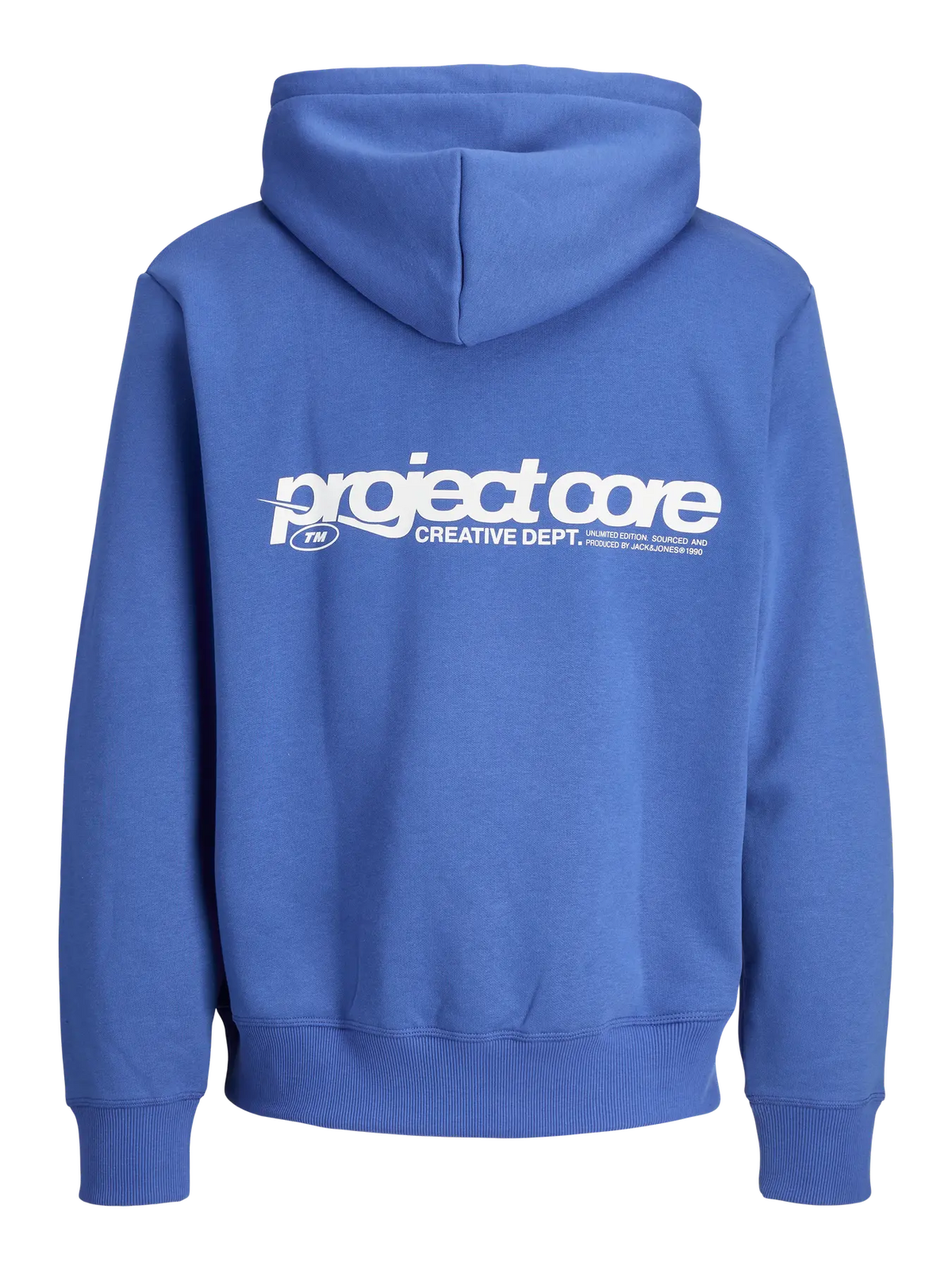 Jack & Jones Union Print Hoodie - Beaucoup Blue