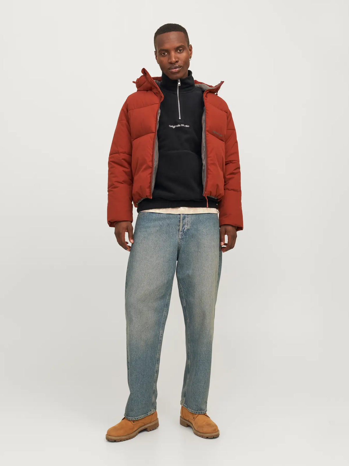 Jack & Jones Vesterbro Half Zip Fleece - Black