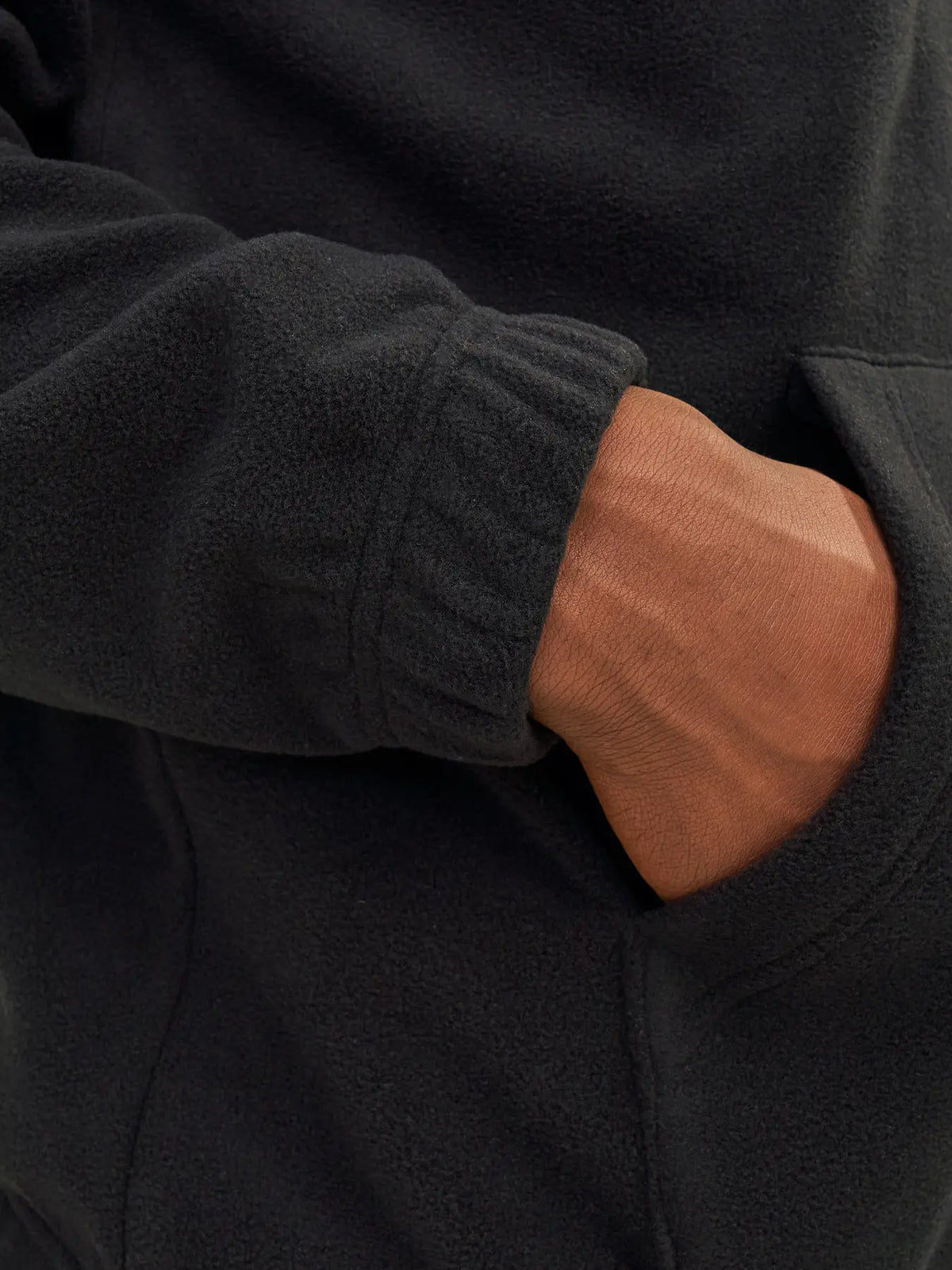 Jack & Jones Vesterbro Half Zip Fleece - Black