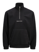Jack & Jones Vesterbro Half Zip Fleece - Black