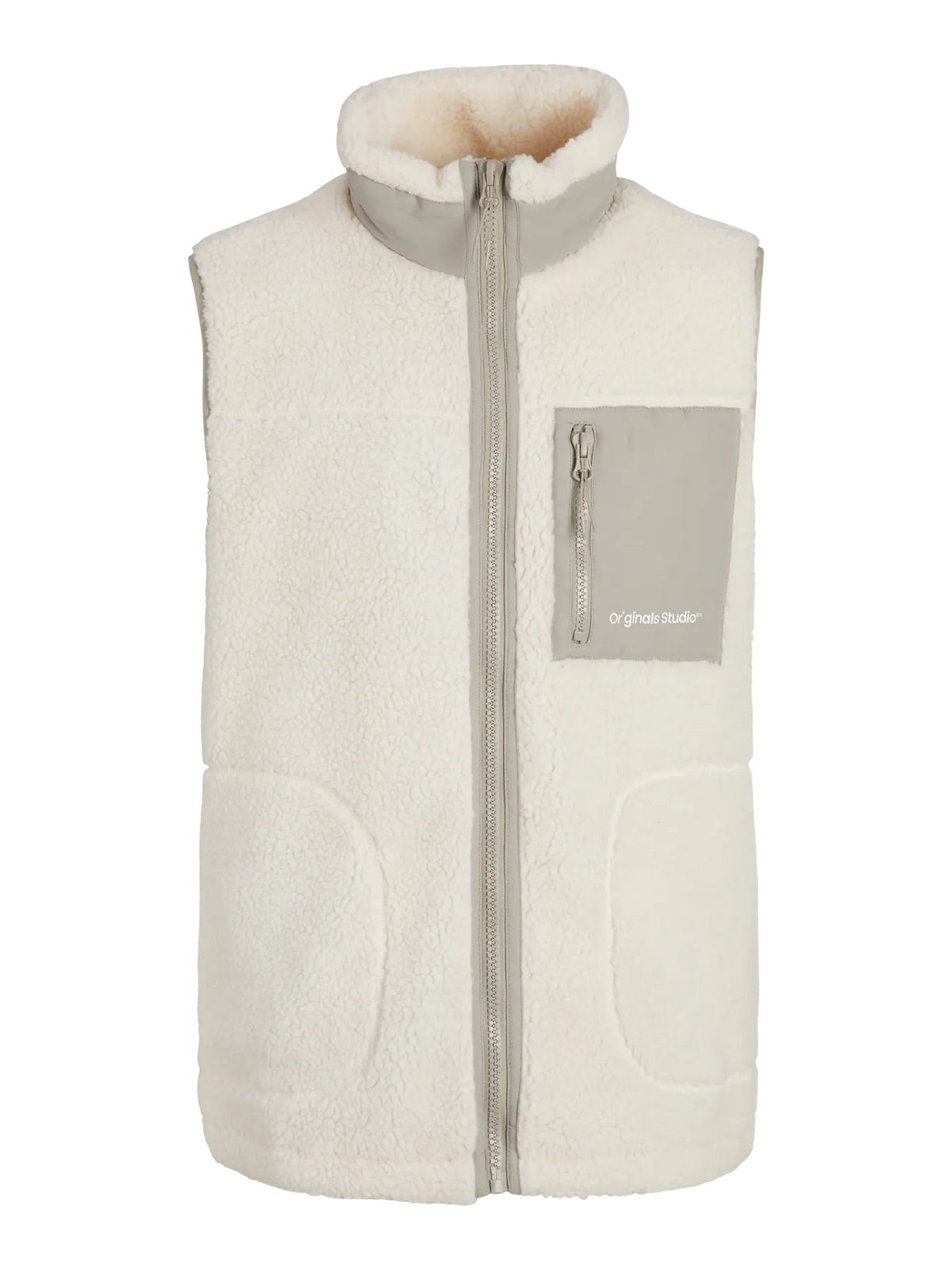 Jack & Jones Vesterbro Teddy Gilet - Cloud Dancer