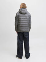 Jack & Jones World Puffer Jacket - Castlerock Grey