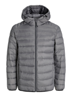 Jack & Jones World Puffer Jacket - Castlerock Grey