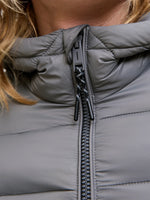 Jack & Jones World Puffer Jacket - Castlerock Grey