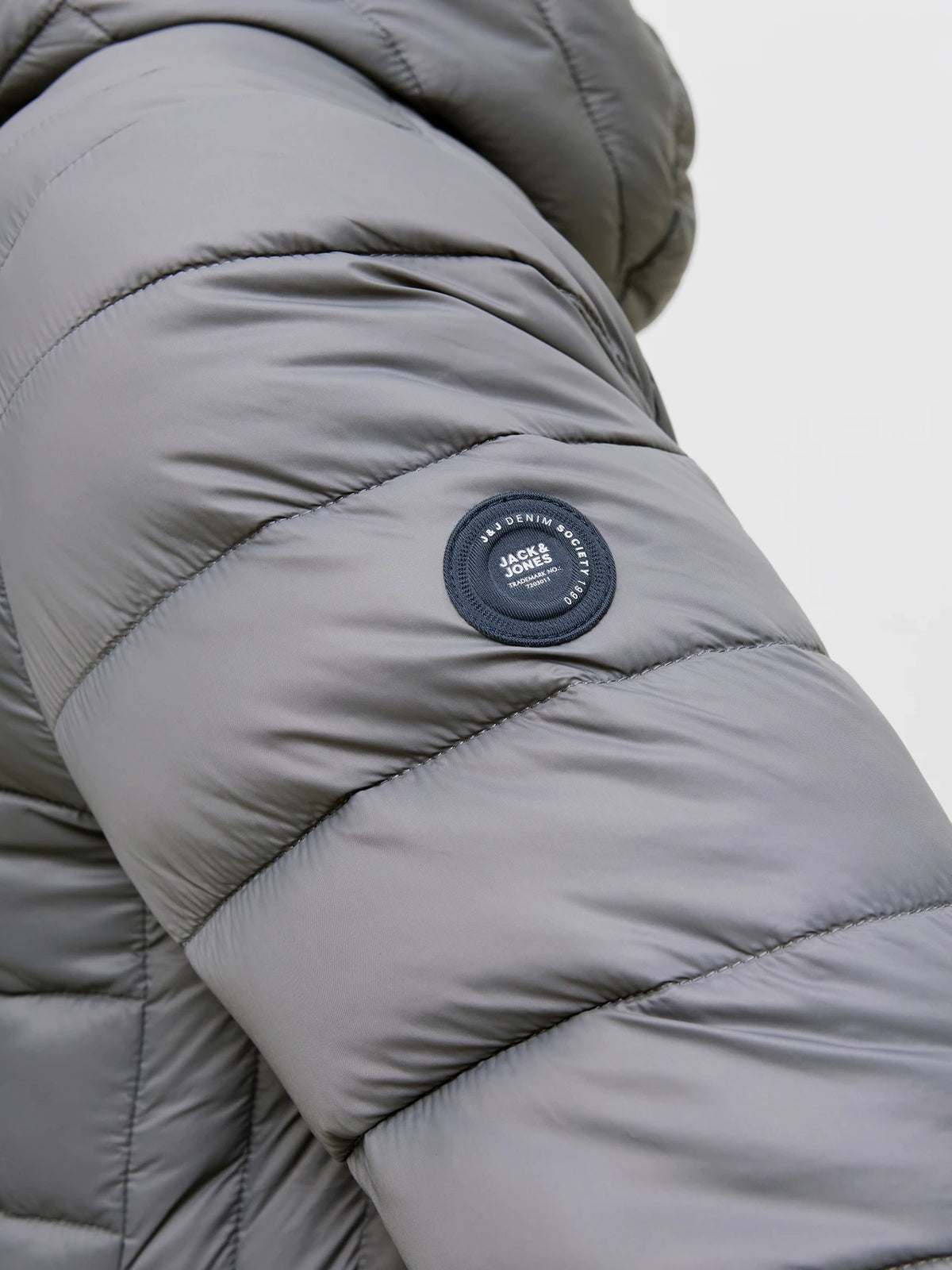 Jack & Jones World Puffer Jacket - Castlerock Grey