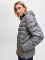 Jack & Jones World Puffer Jacket - Castlerock Grey