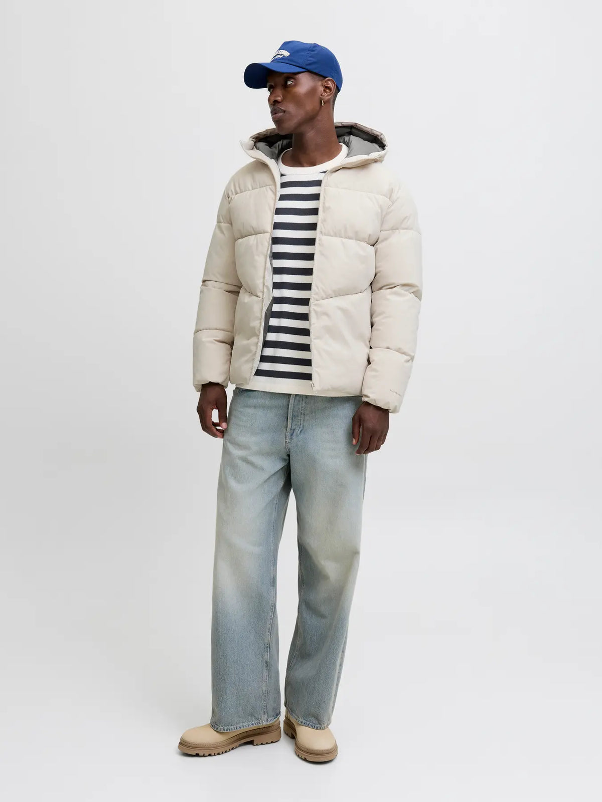 Jack & Jones World Puffer Jacket - Moonbeam